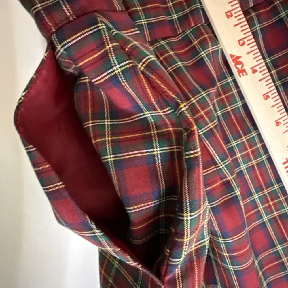 Pendleton Skirt sz 8 Red Plaid Wool Authentic Royal Stewart Tartan Midi Pencil